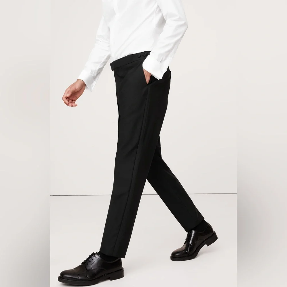 BANANA REPUBLIC BARATHEA ITALIAN TUXEDO PANT
